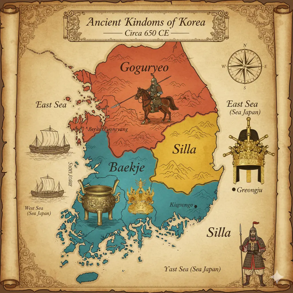 Goguryeo, Baekje, and Silla